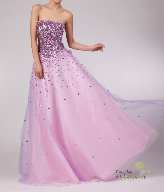 Purple sparkly wedding dress, by pandaandshamrock on etsy