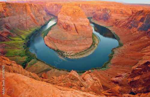 Photo: Horseshoe bend panorma landscape, Page, Arizona, United States