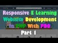 Responsive E Learning WebSite Development In PHP With PDO Part 1 Overview