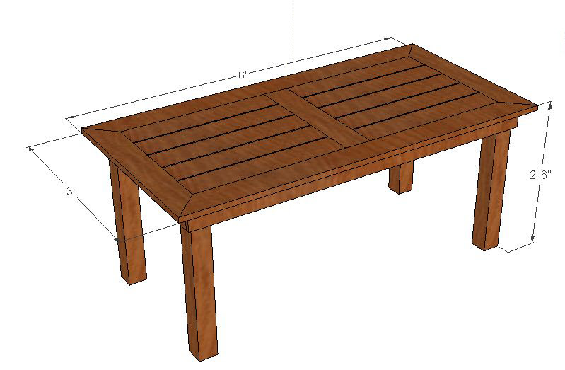 Bryan's Site | DIY Cedar Patio Table Plans
