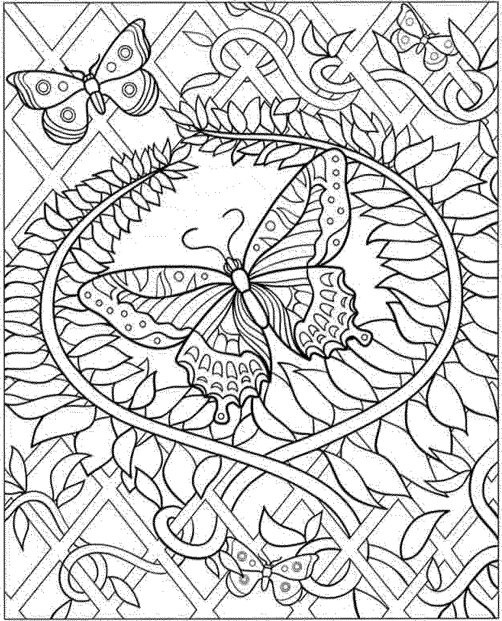 Intricate coloring pages for adults to download and print for free