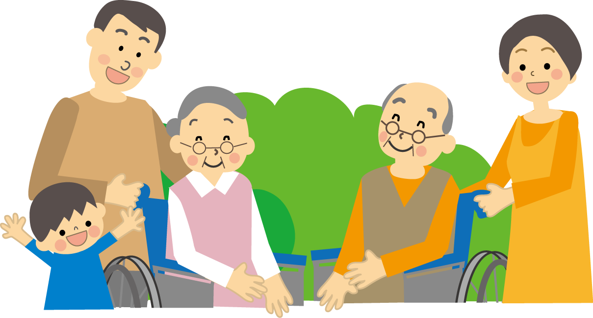 老人 高齢者 介護のイラスト 無料イラスト