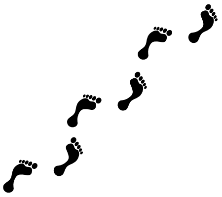 人間の足跡のイラスト 無料イラスト作成ソフトinkscape インクスケープ の作品集