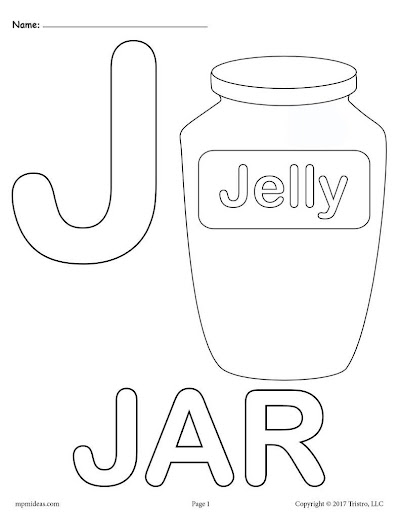 Printable Letter Coloring Pages