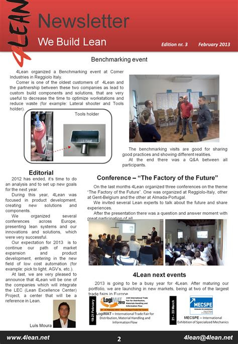 lean newsletter tips lean solutions wwwleannet