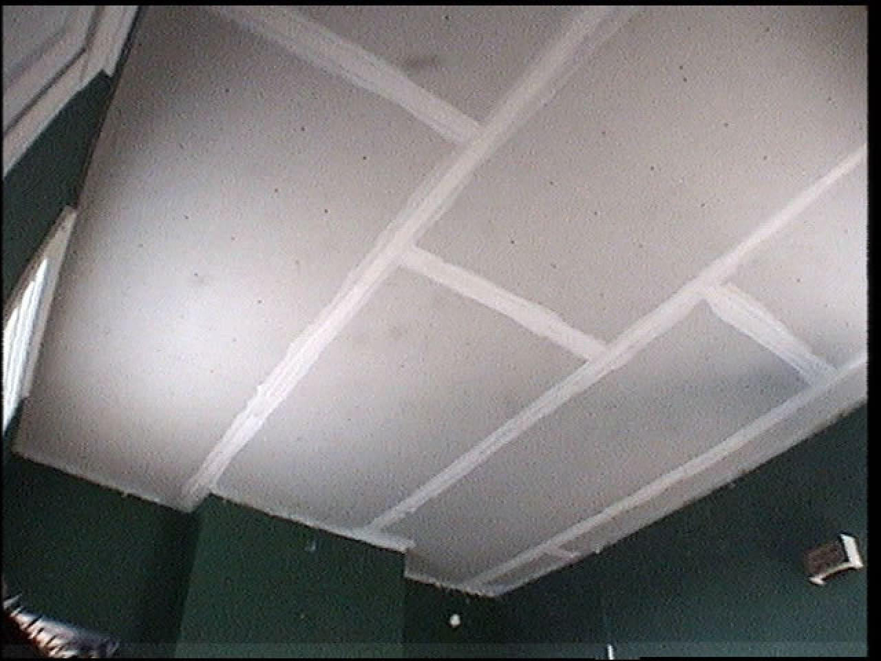 How to Replace Ceiling Tiles with Drywall | how-tos | DIY