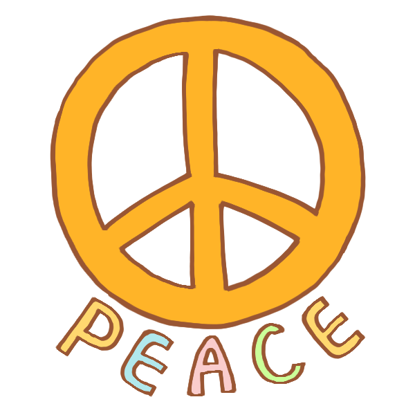 ピースマークのイラスト かわいいフリー素材が無料のイラストレイン