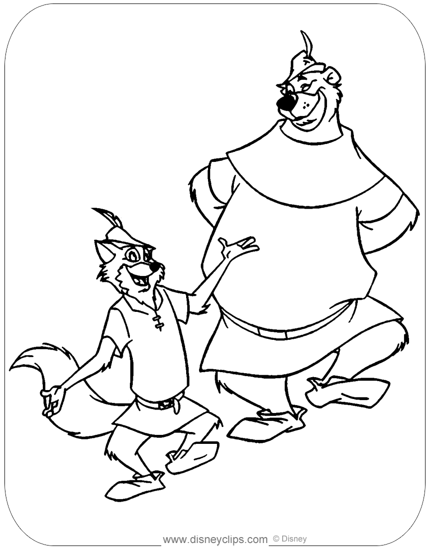 Disney's Robin Hood Coloring Pages | Disneyclips.com