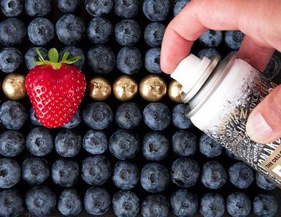 German Ingenuity Edible Spray Paint Gives Foods The Midas Touch Topaz Goldsmiths And Gallery