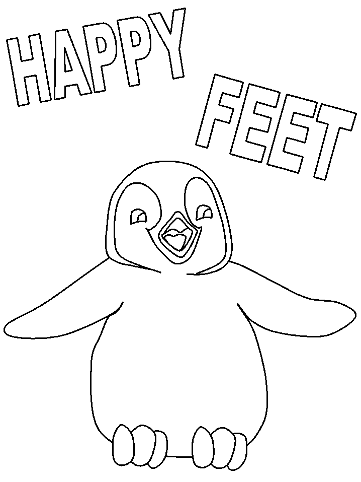 Pinguin Kleurplaat Animaatjesnl