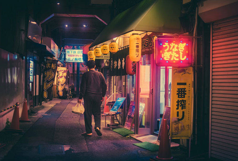 Night Photography In Tokyo S Back Alleys Fubiz Media