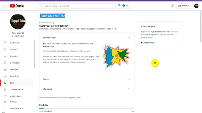 #eTubeGuideBangla : ইউটিউব ট্যাবে আয় করুন এ YouTube নতুন আপডেট ইন্টারফেস | সুপারস সদস্যতা
