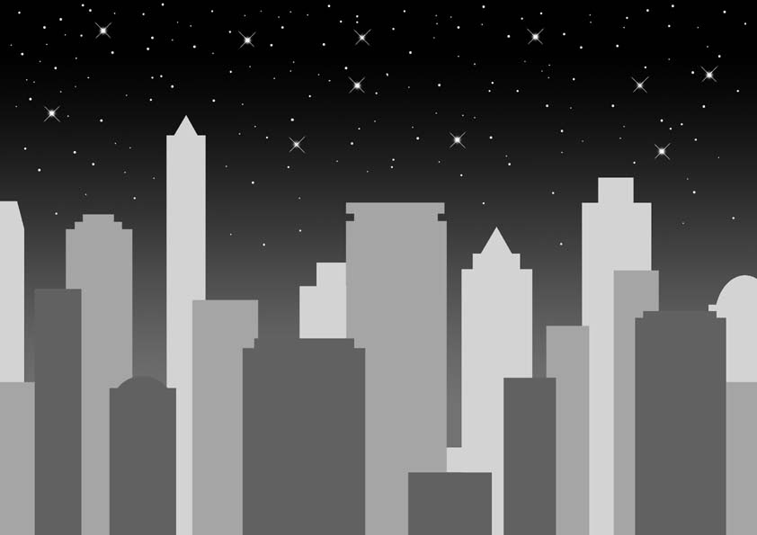 背景 バックグラウンド 用 イラスト素材 夜 星空 夜空 満天の星 夜景 都市