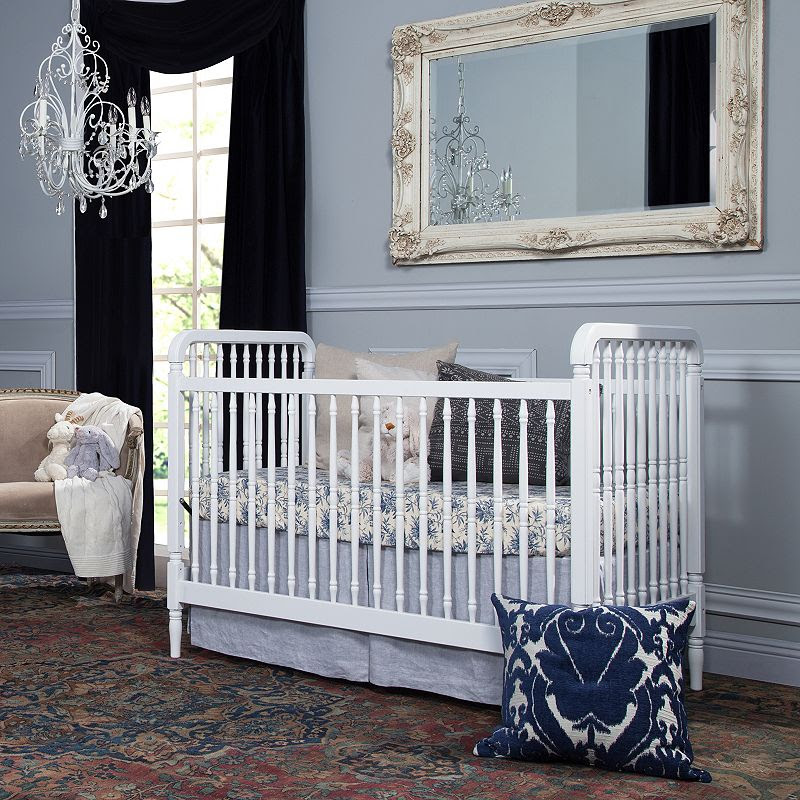 Million Dollar Baby Liberty 3-in-1 Convertible Crib with Toddler Bed Conversion Kit, White