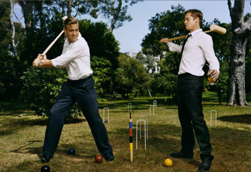 George Clooney and Brad Pitt
