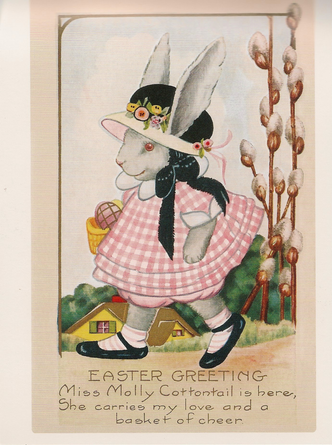 Miss Molly Easter Postcard