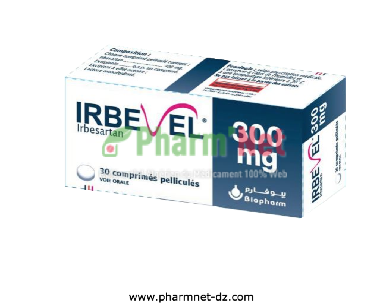 Aprovel 300mg Comp Pelli B 28 Pharmnet Encyclopedie Des Medicaments En Algerie Propriete Sarl Esahti