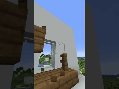 How To Make a rustic Window In Minecraft #shorts