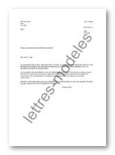 Modèle et exemple de lettres type : Procédure de Modèle et exemple de lettres type : Procédure de