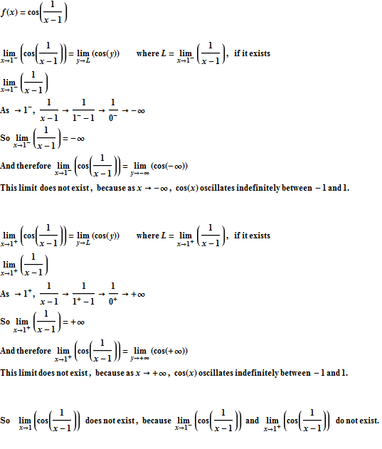 Finding Limits Algebraically