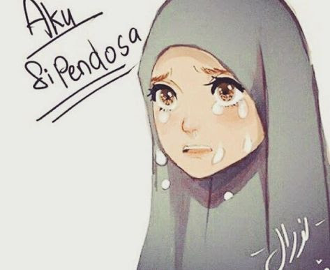 21 gambar kartun laki menangis kartun muslim keren jaman now for . Story Wa Kartun Muslimah Artikelkuc Otosection
