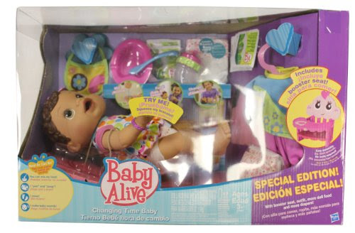 Hispanic Baby Alive Changing Time Baby Special Edition with Booster Set