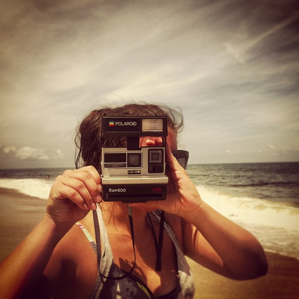 Polaroids at the beach!  #photooftheday #henselvaca2013