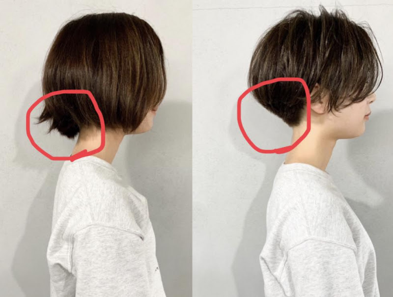もみあげや襟足が浮いてしまう方必見 刈り上げでお手入れが楽な収まりの良いショート ヘアへ 柏にある美容院 美容室 タグ オリジナルカラーで美髪目指せる