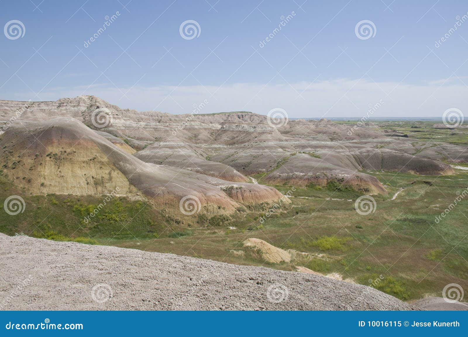 South Dakota Landscape at the Badlands National Park.