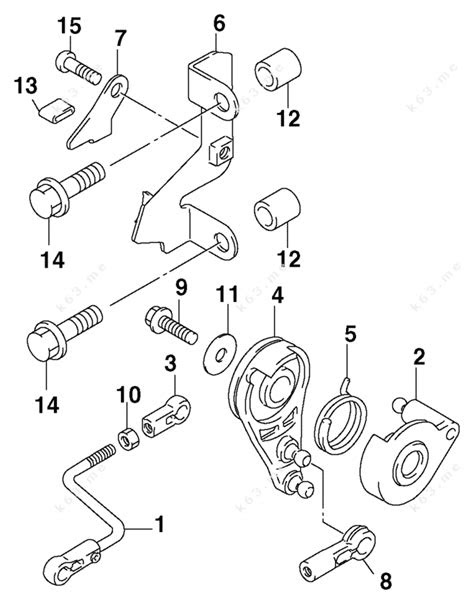 Johnson 2003 10 - J10TEL4STC, Throttle Linkage - parts catalog
