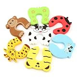Schaumstoff Türstopper Tier Motive Doorstop Finger Klemmschutz für Baby Kindersicherung (7 Stück)