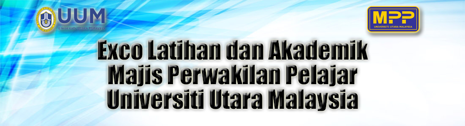 Exco Latihan Dan Akademik Majlis Perwakilan Pelajar Universiti Utara Malaysia