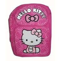Sanrio Hello Kitty Large Backpack - Pink with Pink Glitter