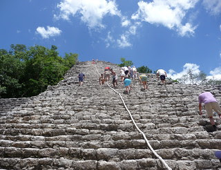 Climb_Mayan Temple_Coba_Mexico_Sep12