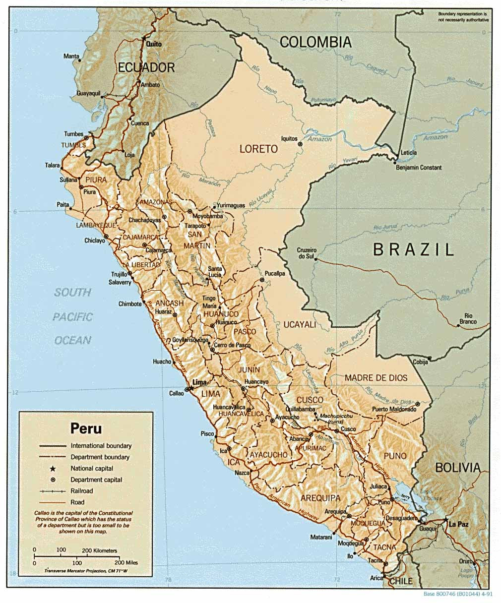 Mapa del Perú