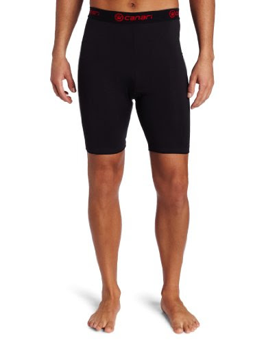 Canari Cyclewear Men's M Gel Cycle Liner Padded Cycling Short (Black, X-Large)