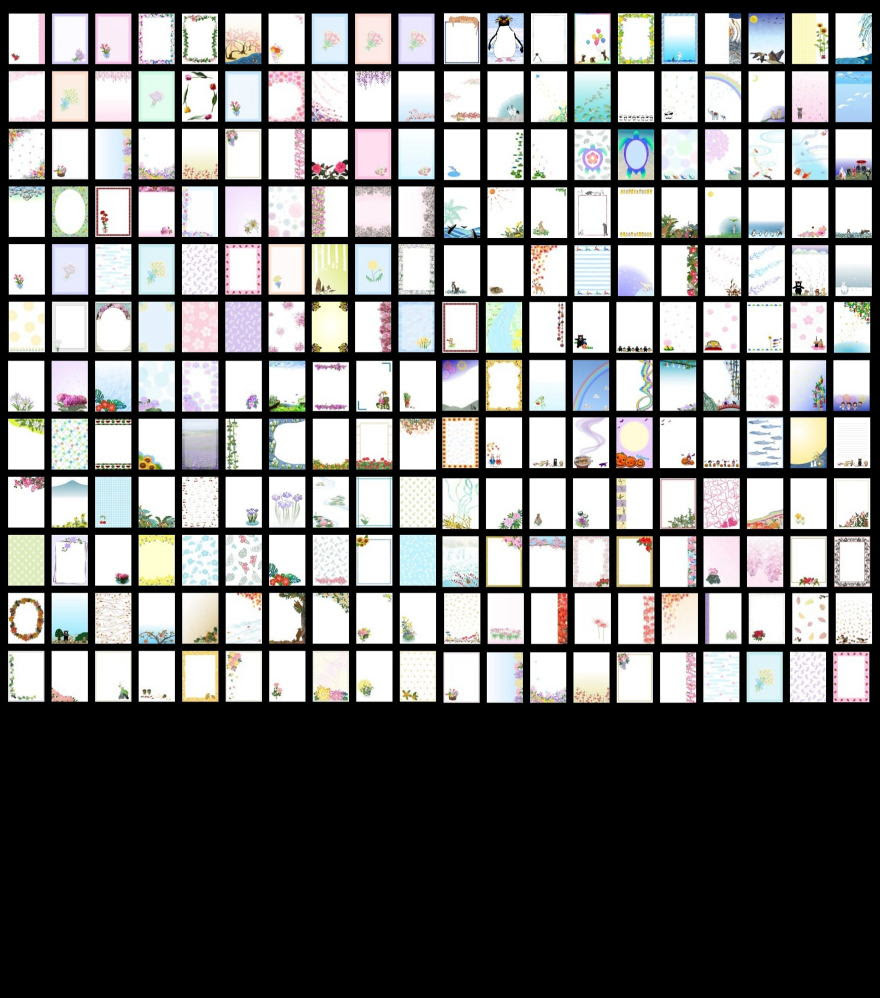 無料テンプレート便箋 封筒 はがき のし紙template Million テンプレートミリオン テンプレート美里音