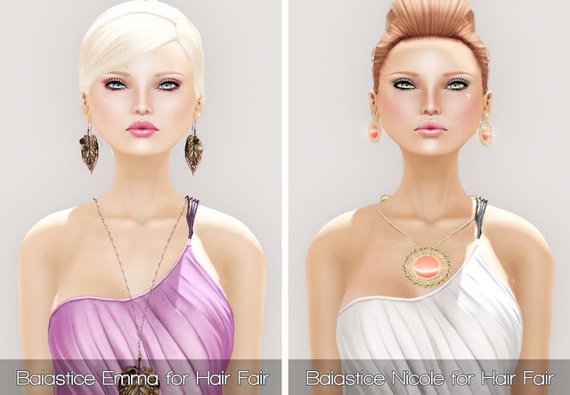 Baiastice Emma & Nicole for Hair Fair 2013 and PXL JADE in PALE and Sun Kissed