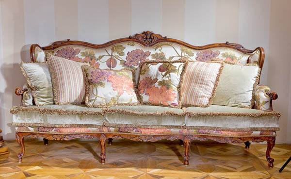floral upholstery fabric in bright colors