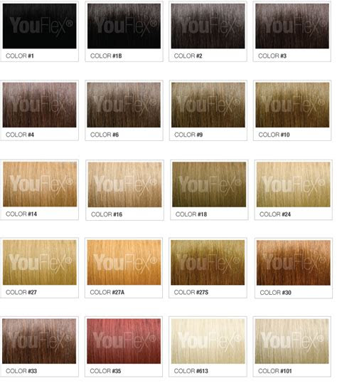  hair color chart