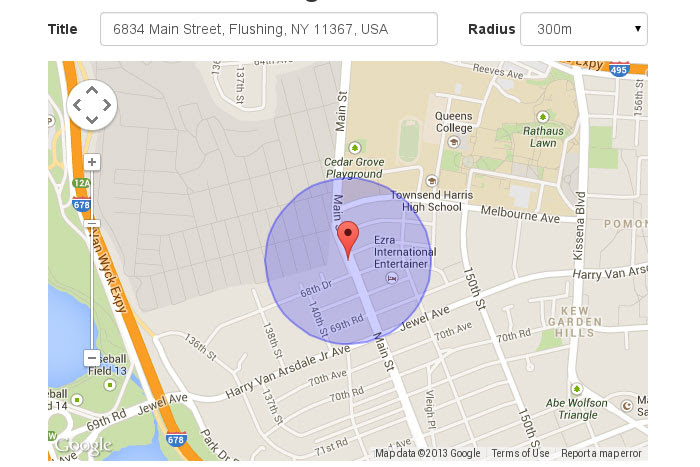 JQuery Location Picker
