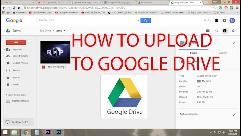 How To Upload A Video To Google Drive