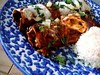 lentil filled enchiladas with homemade ancho chile sauce