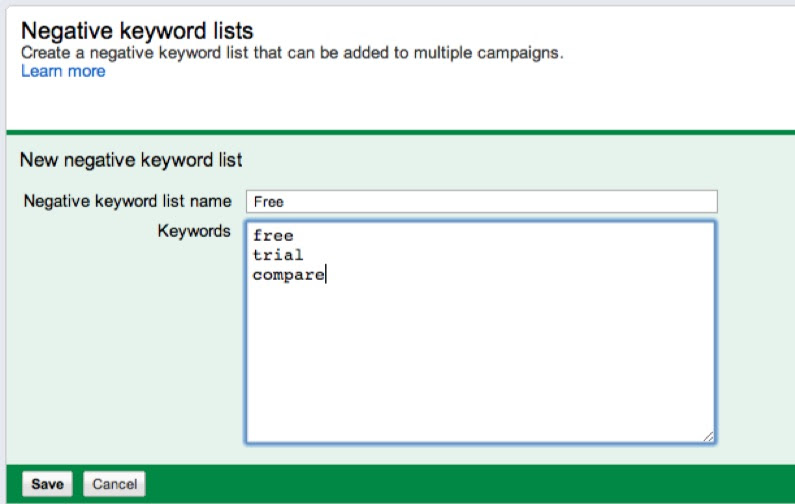 negative-keyword-lists