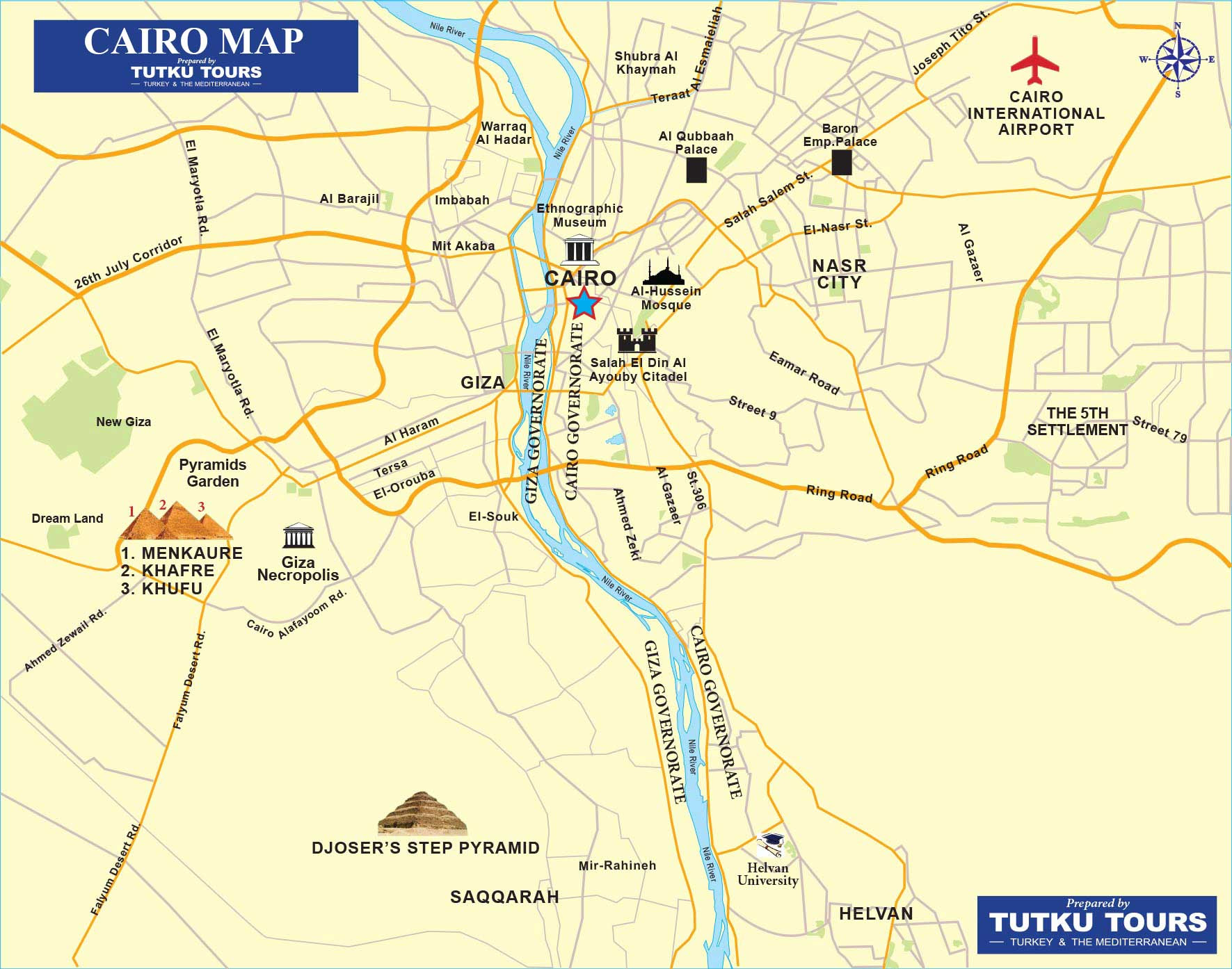 TUTKU TOURS - EGYPT MAPS