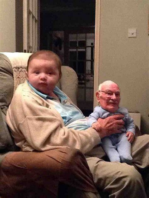 Many people rely on the national weather service's forecasts in order to better anticipate what the weather will be like so the. Cute Picture Of A Baby Holding Grandpa On His Lap. - RealFunny