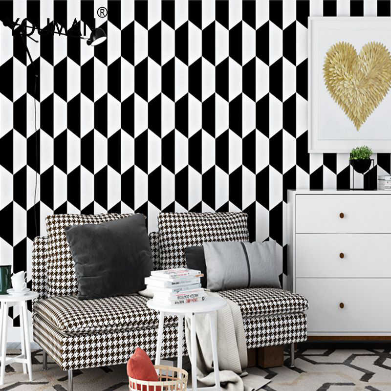 Wallpaper For Kids Room 3d White Black Design Wallpaper For