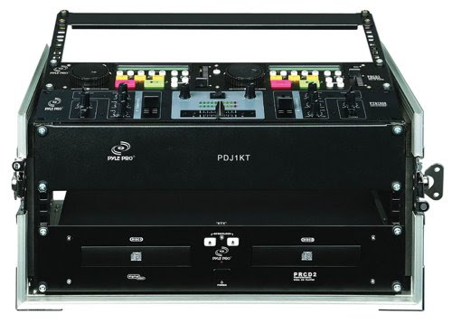 PYLE-PRO PDJ1KT - Professional Dual CD Player & Professional 2-channel DJ mixer with SRS EFFECT