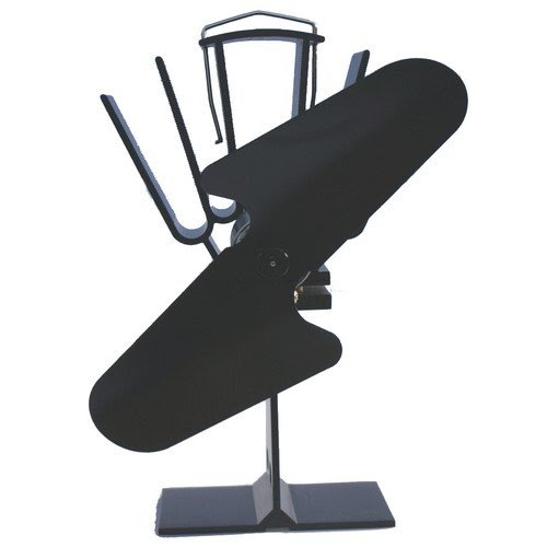 Buy Heat Powered Wood Burning Stove Fireplace Fan - Eco Friendly Heating - Black Promo Offer