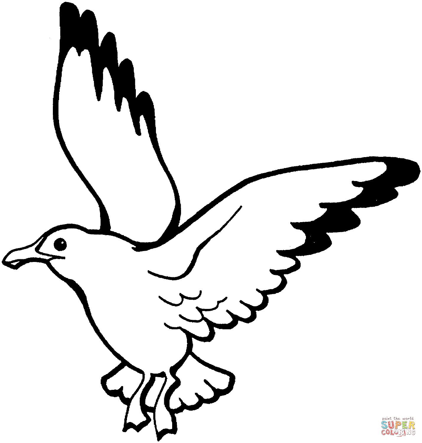 pics Flying Seagull Coloring Page super coloring